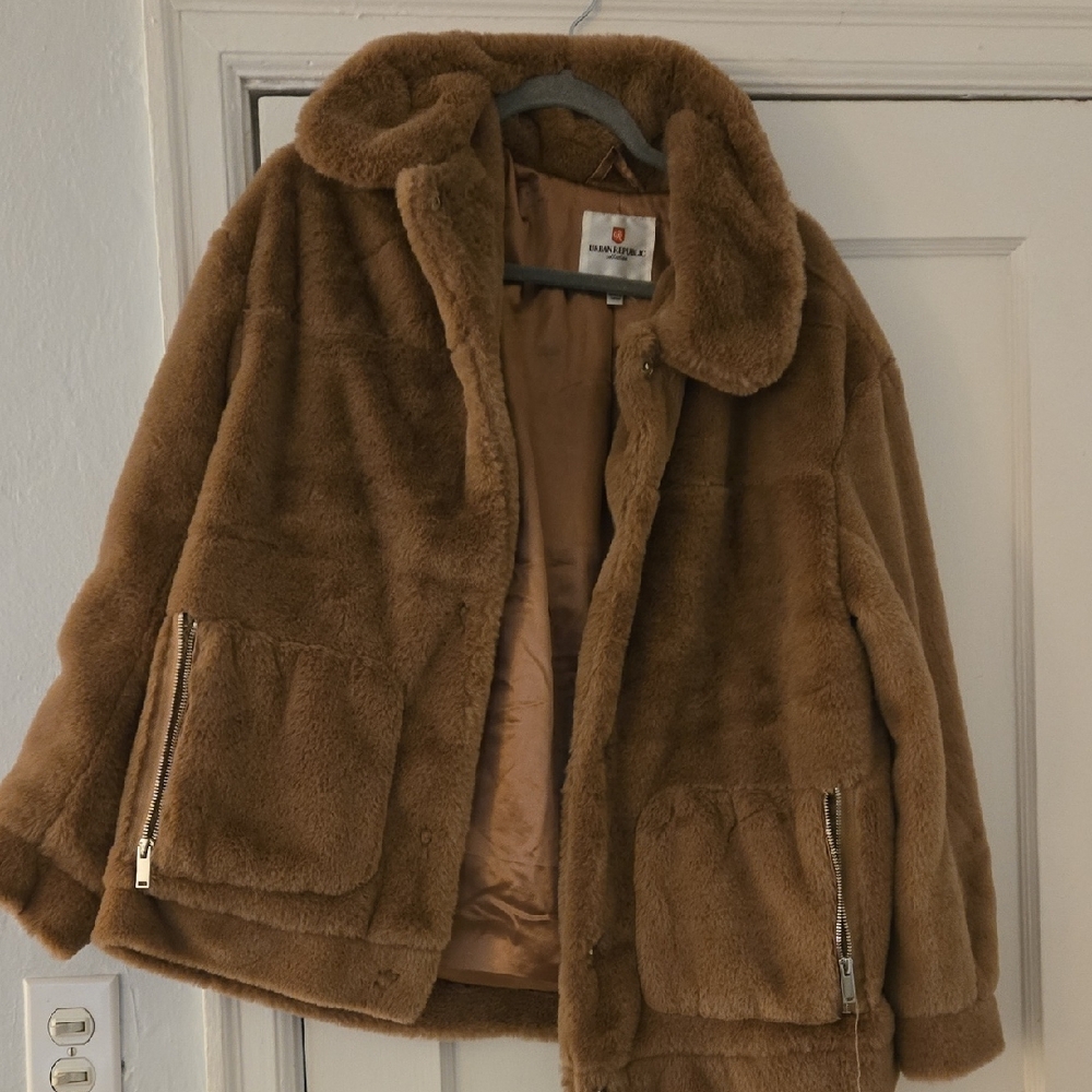 Urban Republic Brown Faux Fur Puffer Jacket